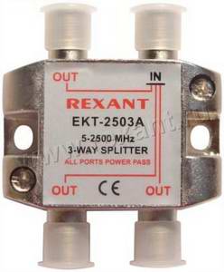 Splitter 3     F      5-2500 MHz  REXANT
