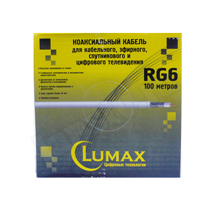 RG6 WHT, ,  100  LUMAX